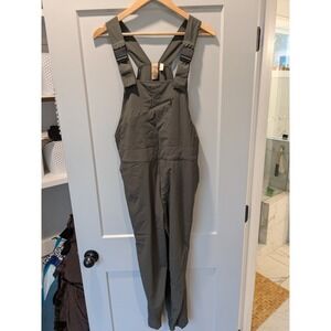 Indyeva XS Arini Overalls Jumpsuit Olive Green Womens Outdoors Hiking‎ (Flaw)